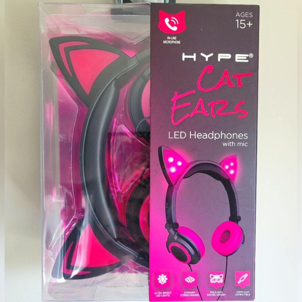 LED Cat Ears Headphones